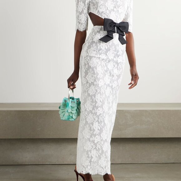 Shushutong 2024ss Wedding collection lace waist cutout long Dress - Picture 4 of 6